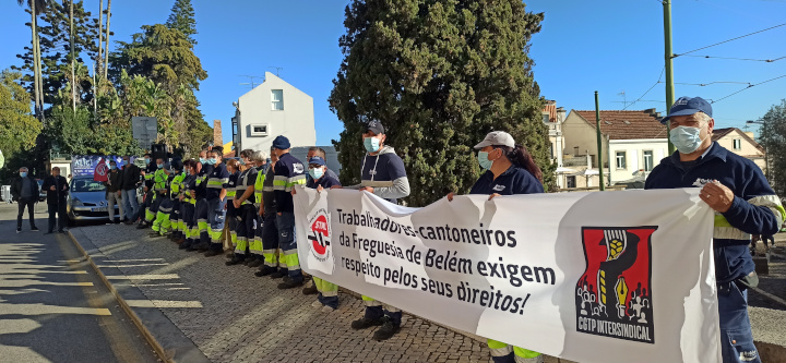  Trabalhadores cantoneiros da Junta de Freguesia de Belém em luta