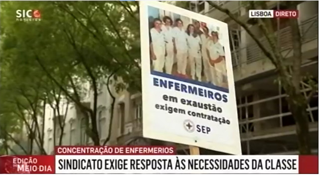 concentração frente ao Ministério da Saúde