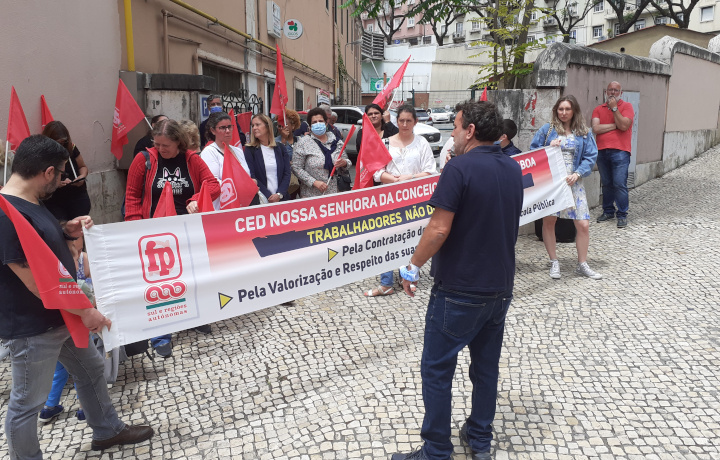 Greve de Trabalhadores não docentes encerrou do CED Nossa Senhora da Conceição