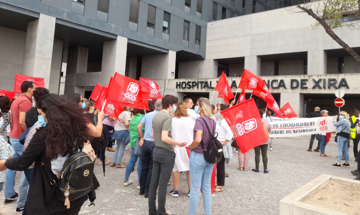trabalhadores do Hospital de Vila Franca de Xira