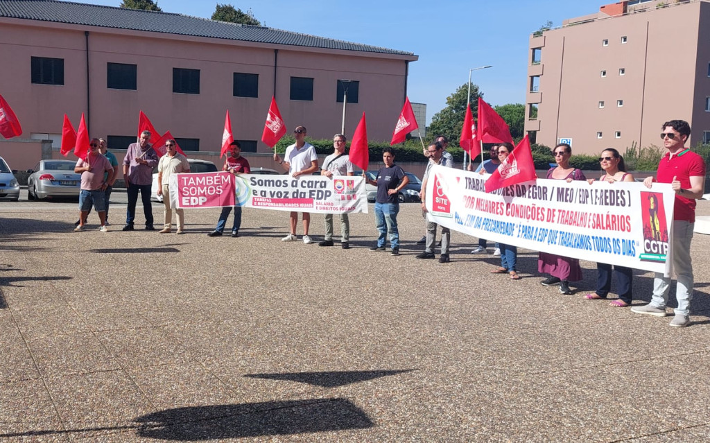 greve dos trabalhadores da EGOR EDP