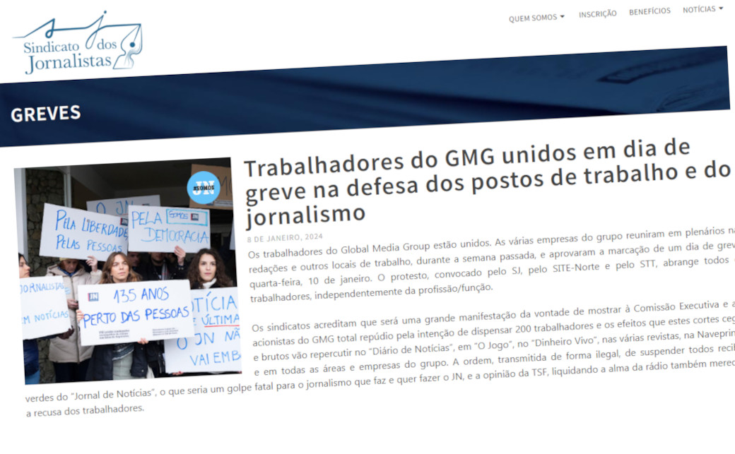 Isabel Camarinha leva solidariedade da CGTP IN à luta dos trabalhadores do Global Media Group 